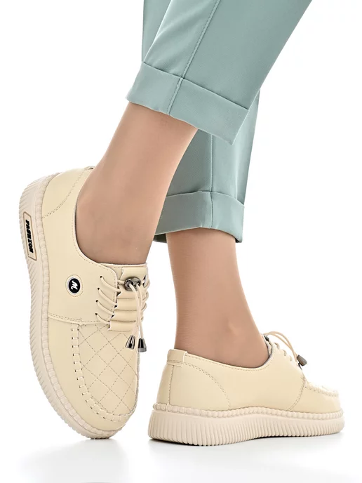 Letsgo Shoes Мокасины весна лето комфорт, белый, фото 2