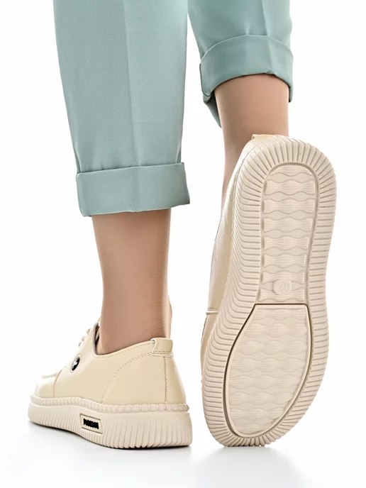 Letsgo Shoes Мокасины весна лето комфорт, белый, фото 3