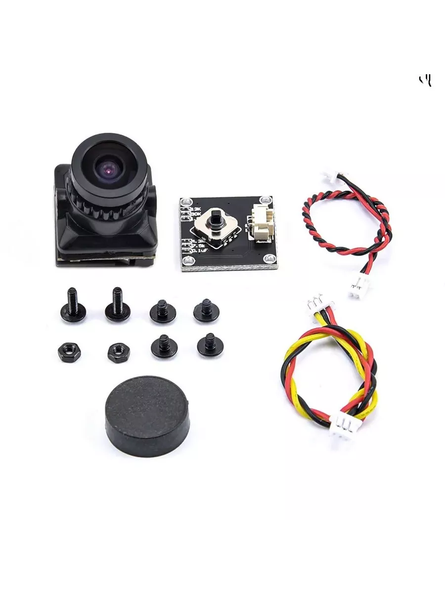 Камера FPV 1 3 CMOS 1500TVL B19 мини, чёрная