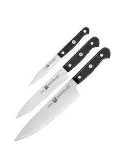 Набор кухонных ножей Gourmet, 3 ножа, Германия Zwilling 250700152 купить за 15 300 ₽ в интернет-магазине Wildberries