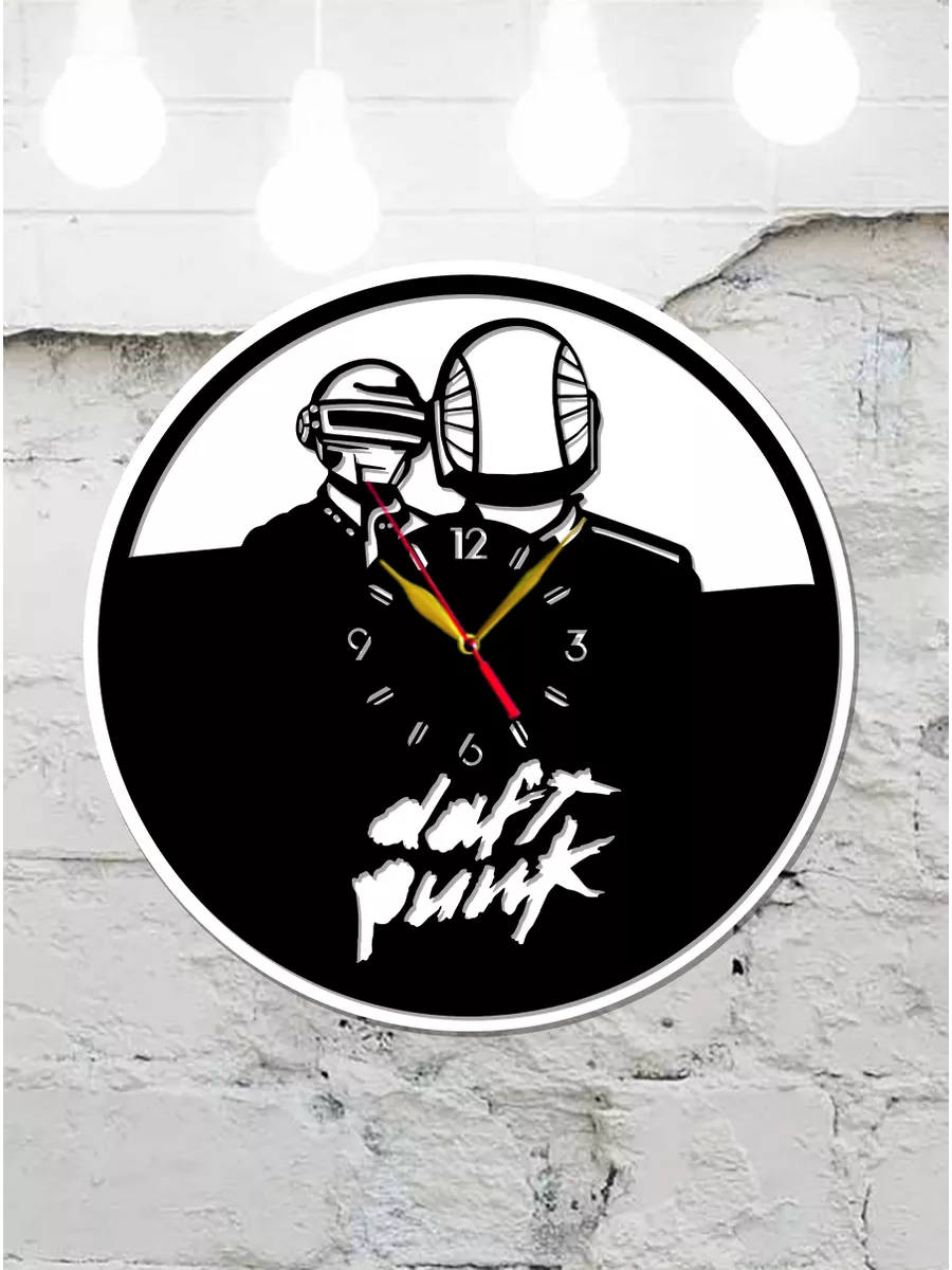Настенные часы Daft Punk, Дафт Панк, Гийом Эмманюэль Поль — фото 4