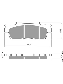 Тормозные колодки дисковые 302 S3