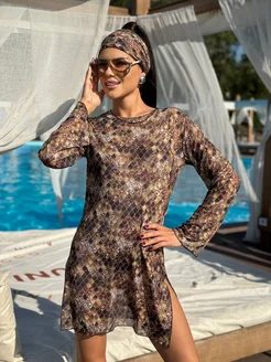Туника пляжная короткая сетка с SPF защитой MARMELAD 250891852 купить за 2 772 ₽ в интернет-магазине Wildberries