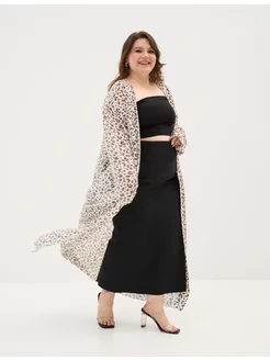 Кимоно из шифона Latrenda Plus size 250998820 купить за 3 570 ₽ в интернет-магазине Wildberries