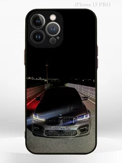 Чехол на IPHONE 13 Pro с принтом машина BMW