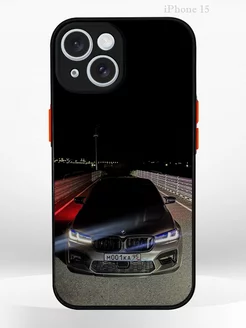 Чехол на iPHONE 15 с принтом машина BMW