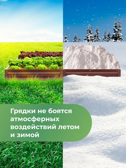 По Уму Грядка оцинкованная 3 м для сада и огорода, 1,0х3,0х0,15 м, 0.5x4.0x0.15 м, 4 м, фото 6