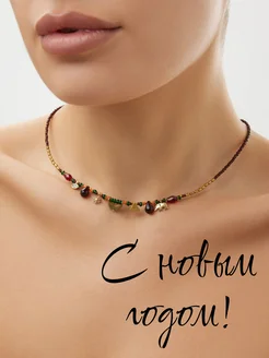 Чокер из бисера ручной работы. Aura Crystal Jewelry 251157983 купить за 714 ₽ в интернет-магазине Wildberries