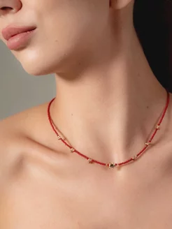 Чокер из бисера Aura Crystal Jewelry 251160006 купить за 356 ₽ в интернет-магазине Wildberries