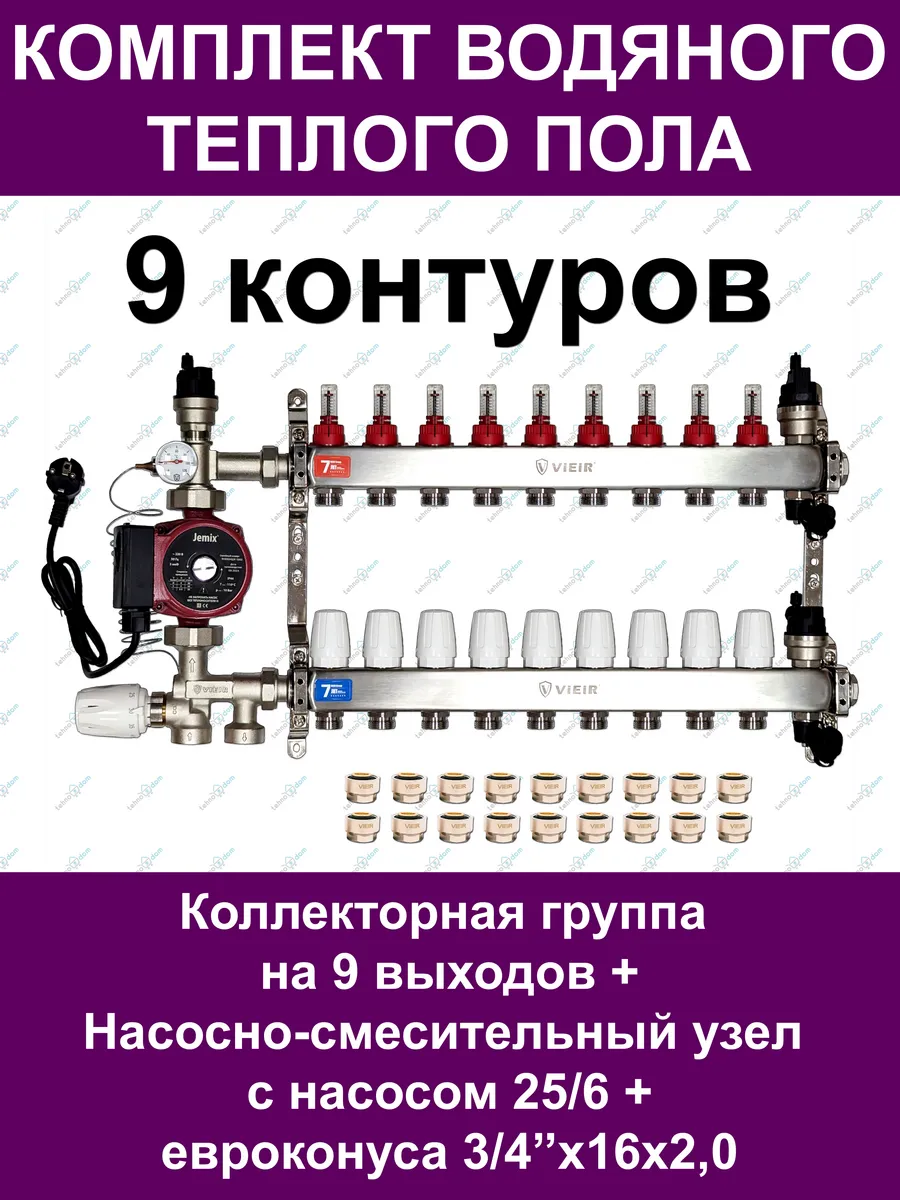 Комплект водяного теплого...