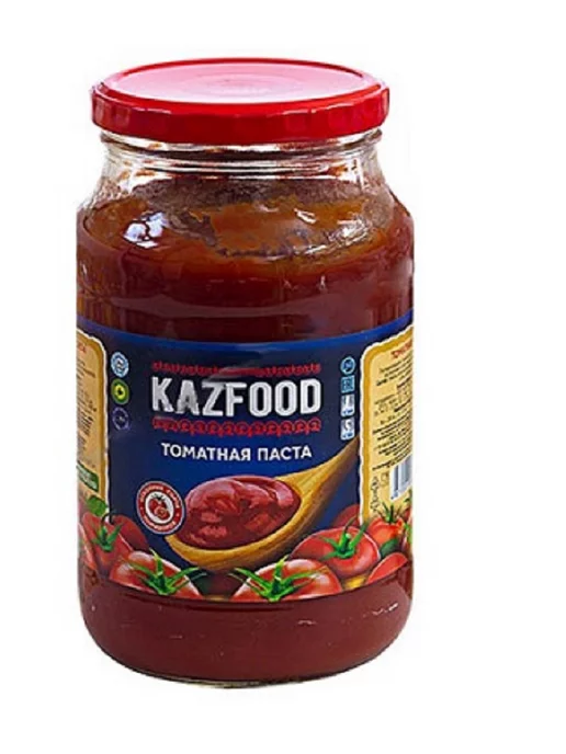 Kazfood Томатная паста, 3 шт по 500 г, 3 шт, 500 г, фото 2