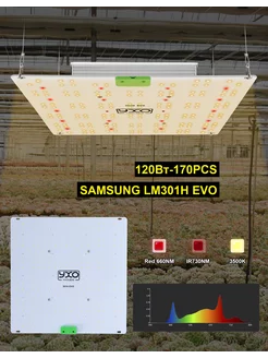 Samsung LM301H EVO 120 Вт Фитолампа растений полного спектра