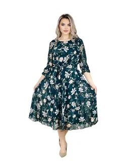 Платье большие размеры Jamal style 251227008 купить за 1 844 ₽ в интернет‑магазине Wildberries