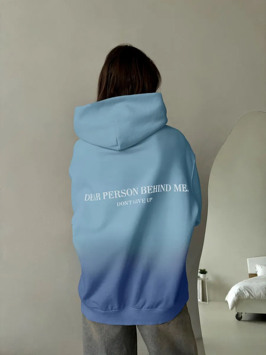 Худи омбре оверсайз без начеса