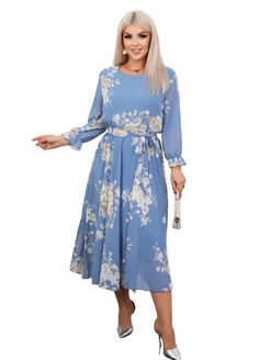 Шифоновое платье нарядное Jamal style 251265273 купить за 2 073 ₽ в интернет‑магазине Wildberries