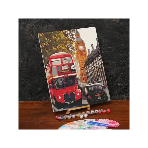 Картина по номерам на холсте с подрамником "Лондон" 40х50 см