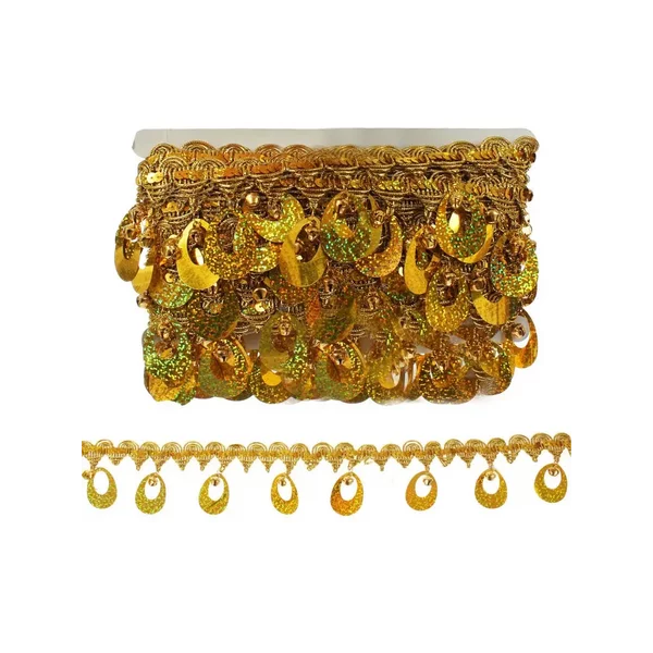 Аксессуар для рукоделия лента тесьма с пайетками