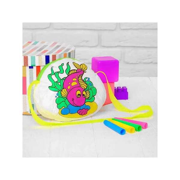 Сумка-раскраска "Рыбка в море" (без маркеров)