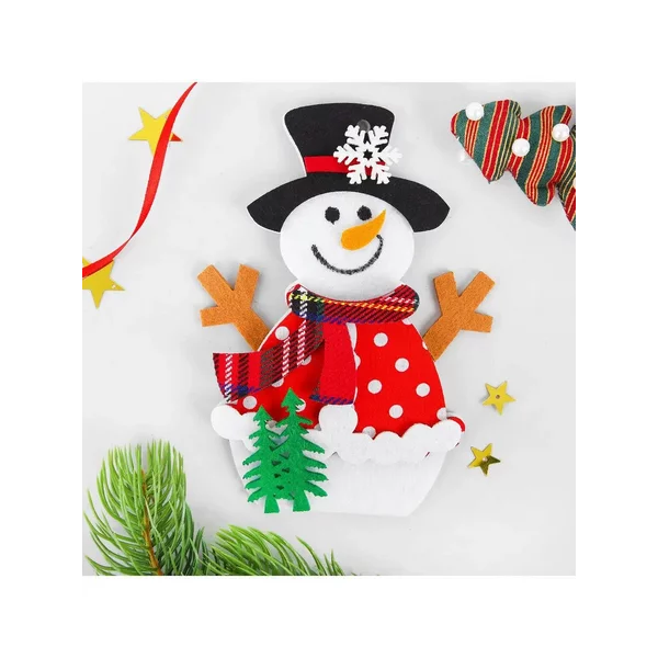 Набор для творчества украшение из фетра "Снеговик"