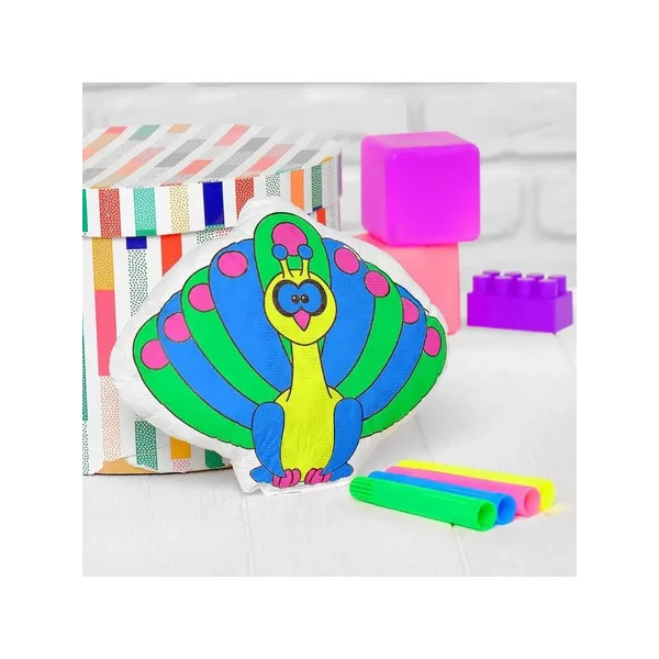 Игрушка-раскраска "Павлин" (без маркеров) в пакете