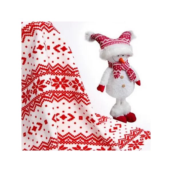 Велюр для творчества и шитья плед новогодний 100х180