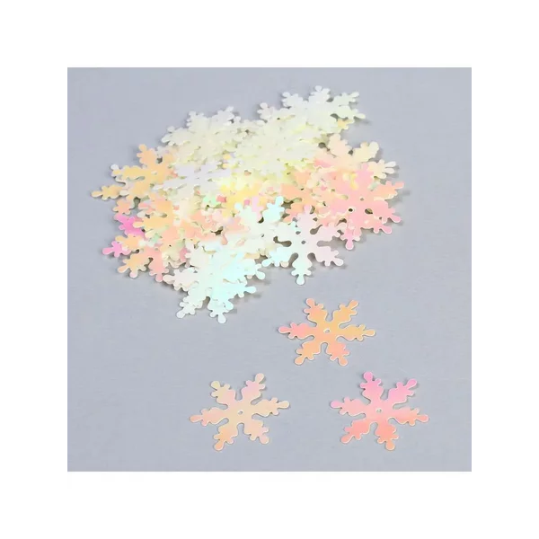 Пайетки новогодние голография 25мм