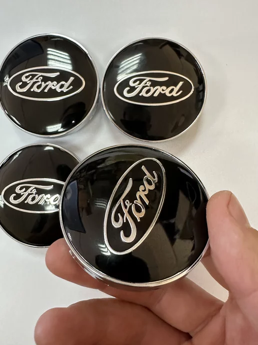 АВТО ТРЕНДС Колпачки на колеса диски Ford 60мм Заглушки на ступицу диска, вариант, фото 7