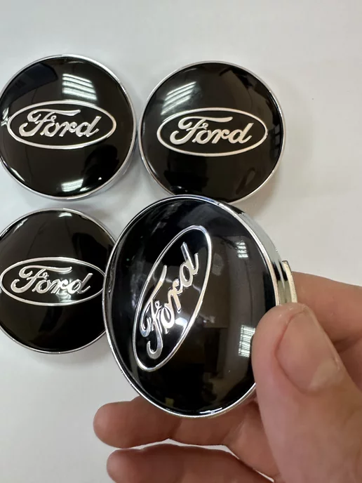 АВТО ТРЕНДС Колпачки на колеса диски Ford 60мм Заглушки на ступицу диска, вариант, фото 8