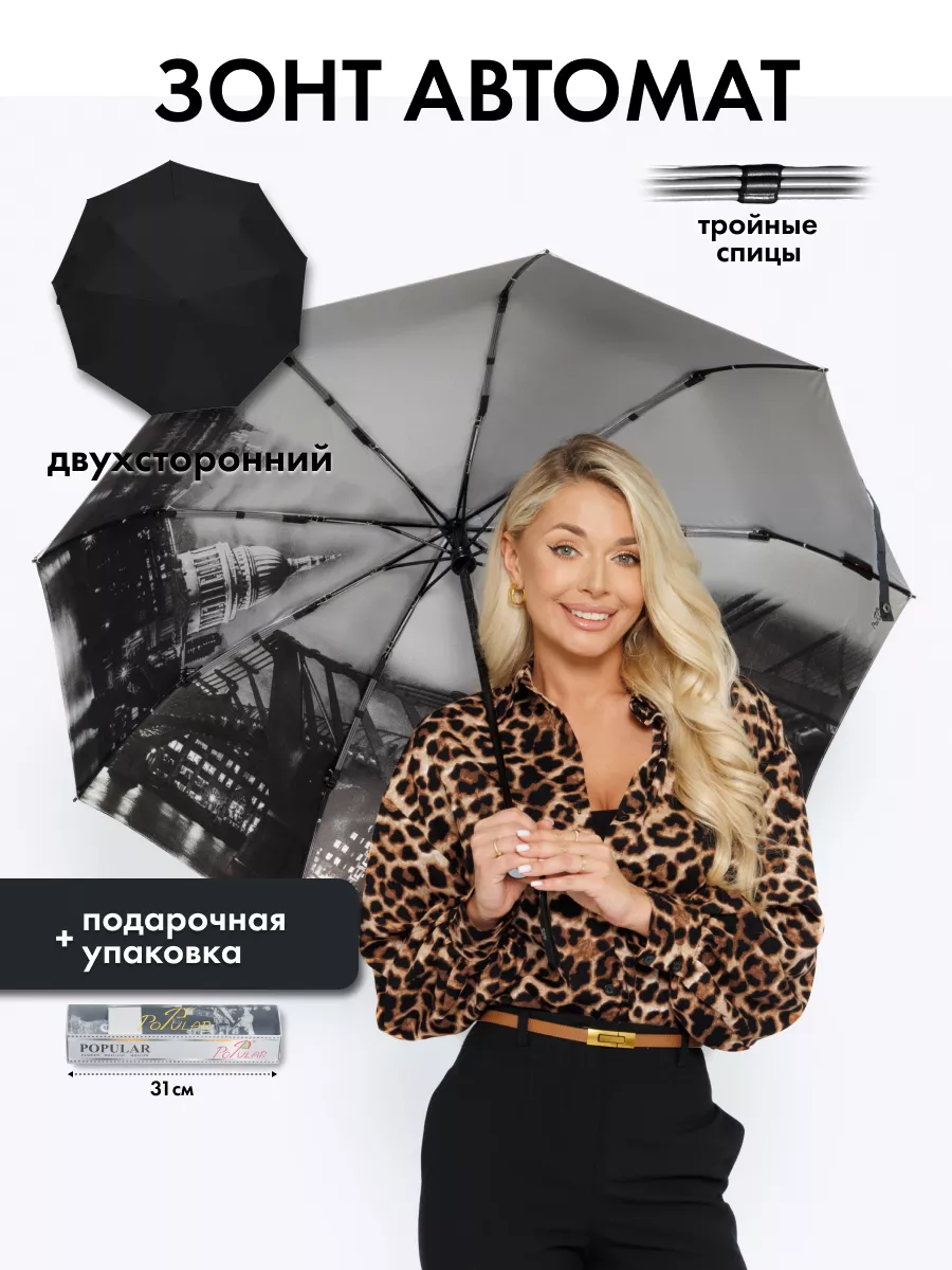 Зонт автомат антиветер