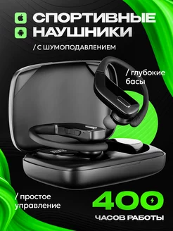 Наушники беспроводные блютуз спортивные ECOMNEX 251328629 купить за 1 271 ₽ в интернет-магазине Wildberries