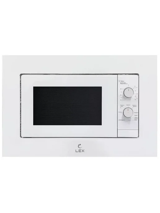 LEX Встраиваемая микроволновая печь СВЧ BIMO 20.04 WH, белый