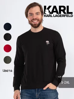 Свитшот трикотажный Karl Lagerfeld 251359436 купить за 3 112 ₽ в интернет-магазине Wildberries