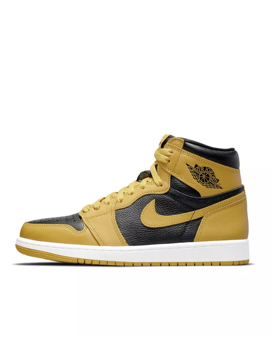 Jordan 1 high black and yellow best sale