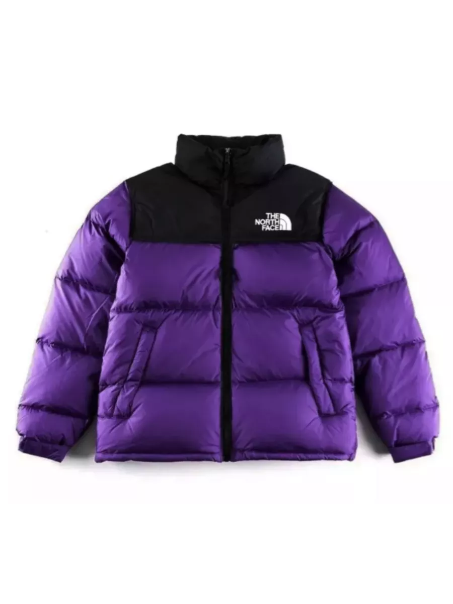 Пуховик Tnf с вышивкой