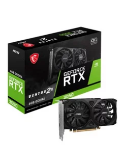 Видеокарта RTX 3050 VENTUS 2X 6G OC MSI 251659192 купить за 19 574 ₽ в интернет-магазине Wildberries