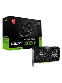 Видеокарта GeForce RTX 4060 Ti 8G VENTUS 2X BLACK E1 OC MSI 251659280 купить за 40 889 ₽ в интернет-магазине Wildberries