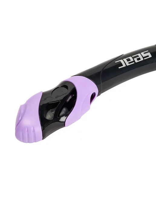SEAC SUB Трубка для плавания SEAC REVERSE DRY BLACK LILAC, взрослая, черный, фото 2