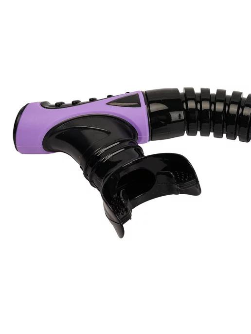 SEAC SUB Трубка для плавания SEAC REVERSE DRY BLACK LILAC, взрослая, черный, фото 3