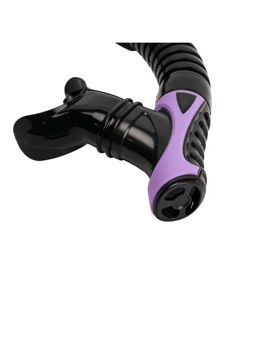 SEAC SUB Трубка для плавания SEAC REVERSE DRY BLACK LILAC, взрослая, черный, фото 4