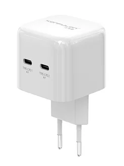 Адаптер для быстрой зарядки 2хUSB Type-C PD 36W