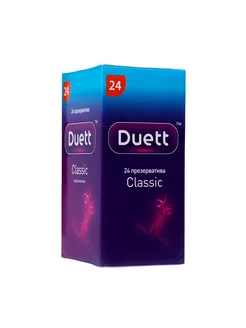 Презервативы со смазкой classic 24 шт Duett 251701732 купить за 348 ₽ в интернет-магазине Wildberries