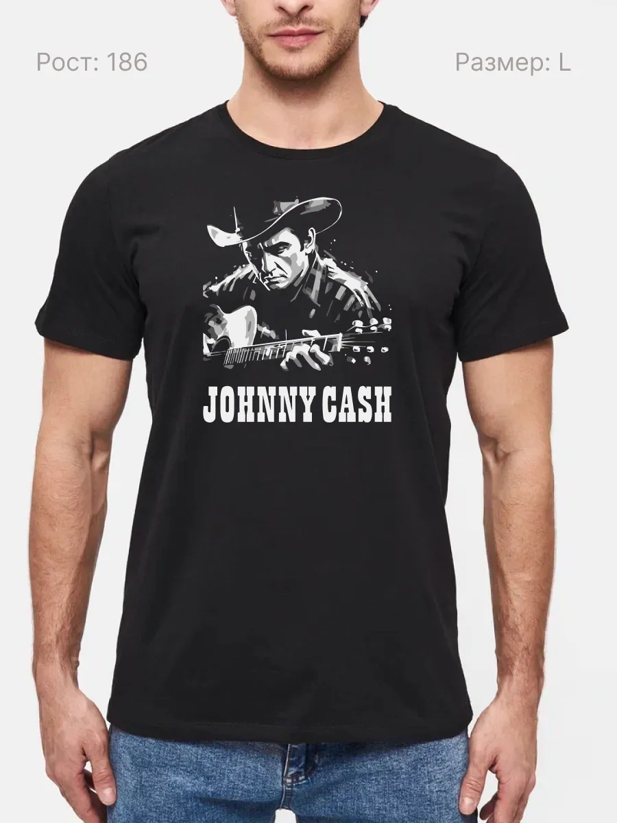 Футболка Johnny Cash рок