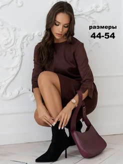 Платье осеннее офисное деловое повседневное Ellcora 251742750 купить за 3 156 ₽ в интернет-магазине Wildberries