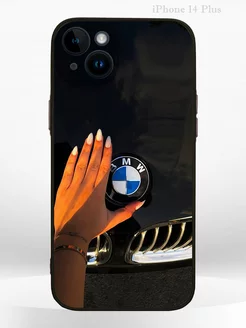 Чехол на IPHONE 14 Plus с принтом машина BMW