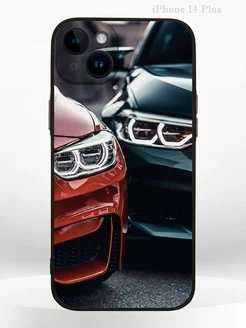 Чехол на IPHONE 14 Plus с принтом машина BMW