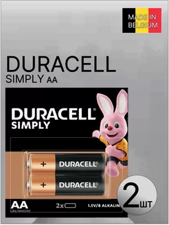 Батарейки пальчиковые AA 2шт DURACELL 251805904 купить за 99 ₽ в интернет-магазине Wildberries