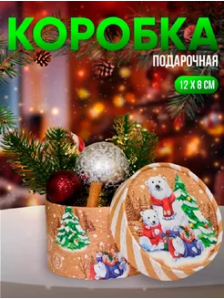 Подарочная коробка новогодняя