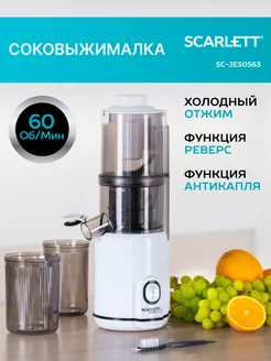 Соковыжималка электрическая шнековая 400 Вт SC-JE50S63