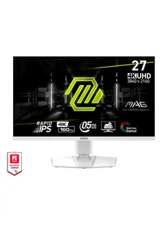 Игровой монитор 27" MAG 274URFW, 3840х2160, 160 Гц, белый MSI 251864626 купить за 76 610 ₽ в интернет-магазине Wildberries