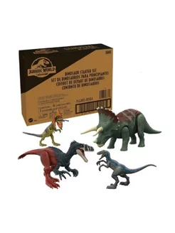 Набор Jurassic World из 4 динозавров HJJ85 Mattel 251869014 купить за 3 491 ₽ в интернет-магазине Wildberries